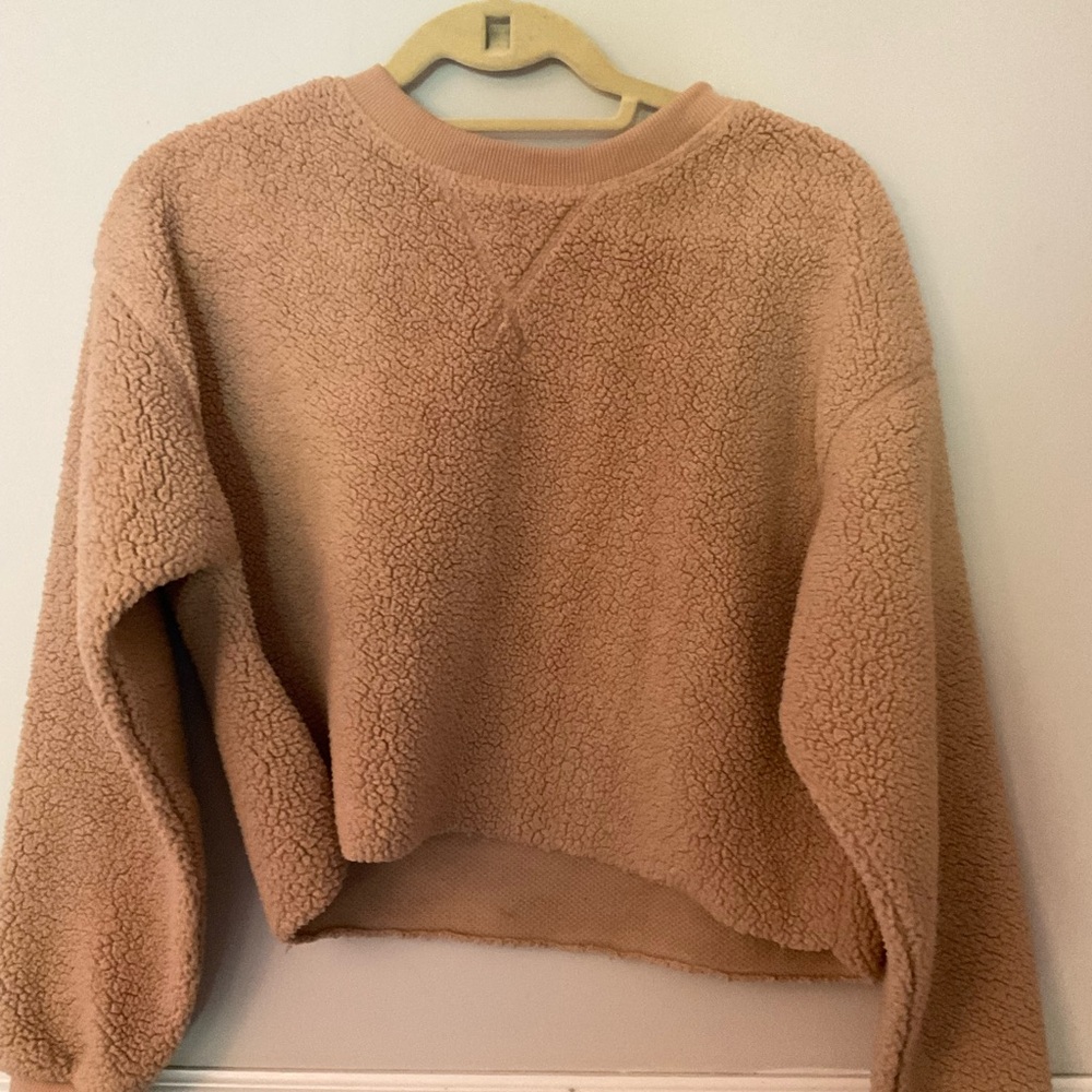 Forever 21 Cozy Brown Cropped Women's Sweater